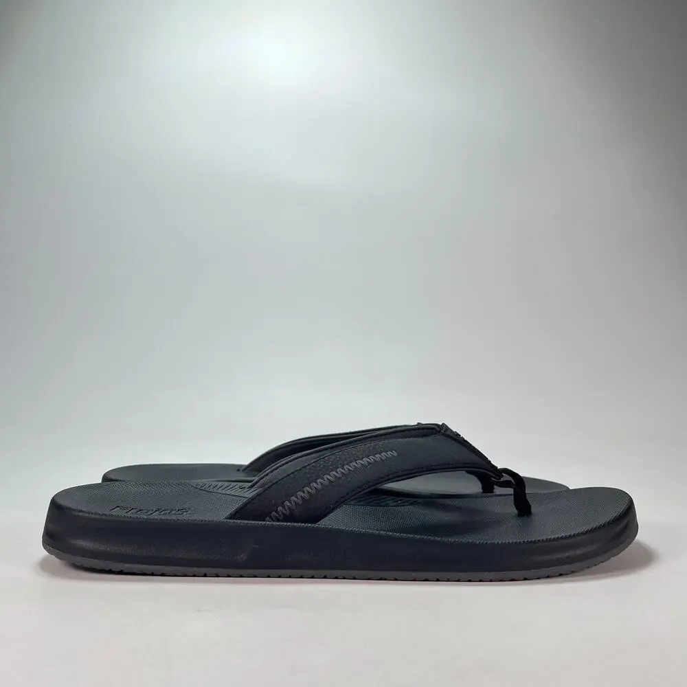 Flojos Eves Black Casual Sandals Summer Slides Comfort Flip Flops Men's Size 13